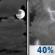 Tonight: A slight chance of showers and thunderstorms between 1am and 2am, then a chance of showers and thunderstorms between 2am and 4am, then areas of fog. Mostly cloudy, with a low around 44. South southeast wind around 7 mph. Chance of precipitation is 40%. New rainfall amounts less than a tenth of an inch possible. Tonight: Mostly Cloudy then Slight Chance Showers And Thunderstorms
