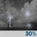 Tonight: A chance of showers and thunderstorms before 4am, then a chance of showers and thunderstorms. Partly cloudy, with a low around 71. South wind 8 to 12 mph, with gusts as high as 17 mph. Chance of precipitation is 30%. New rainfall amounts between a tenth and quarter of an inch possible. Tonight: Chance Showers And Thunderstorms