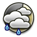 Mostly cloudy Moderate rain