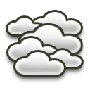 Mostly cloudy Moderate frost