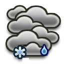 Overcast Moderate snow