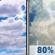 Today: Mostly Cloudy then Chance Showers And Thunderstorms