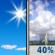 Saturday: Sunny then Chance Showers And Thunderstorms