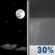 Tuesday Night: Mostly Clear then Chance Rain Showers