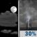 Tonight: Partly Cloudy then Chance Showers And Thunderstorms