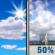 Tuesday: A chance of rain showers between 1pm and 4pm, then a chance of showers and thunderstorms. Mostly sunny, with a high near 92. Heat index values as high as 100. Southwest wind 8 to 14 mph, with gusts as high as 22 mph. Chance of precipitation is 50%. New rainfall amounts less than a tenth of an inch possible. Tuesday: Mostly Sunny then Chance Showers And Thunderstorms