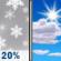 Wednesday: Slight Chance Light Snow then Mostly Sunny