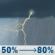 Tuesday: Showers and thunderstorms. Cloudy, with a high near 57. North northeast wind around 12 mph, with gusts as high as 16 mph. Chance of precipitation is 80%. New rainfall amounts between a tenth and quarter of an inch possible. Tuesday: Showers And Thunderstorms